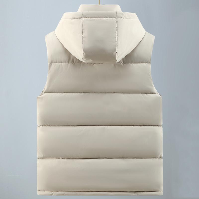 Plus Size S-8XL Winter Sleeveless Jackets for Men Outerwears Hooded Fashion Casual Thick Men's Warm Vests