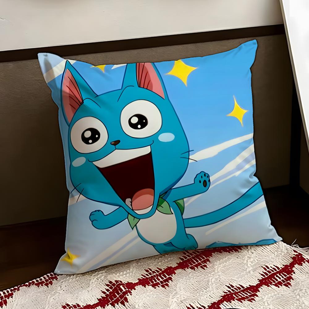 Cute FFAIRY TTAIL Cushion Cover Reversible Soft Durable Pillow Cover Home Car MultiScene Use for Daily Comfort