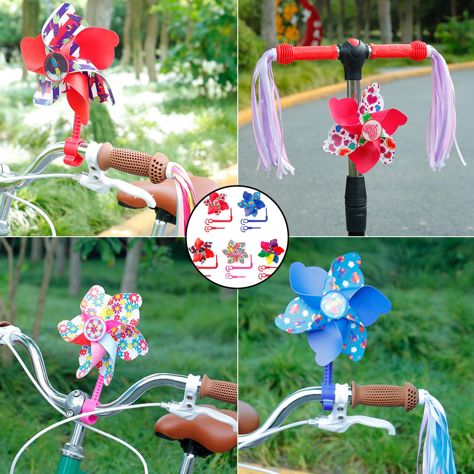 

Bicycles Handlebar Pinwheel for Kids Bicycles Handlebar Pinwheel Windmill Spinning Flower Pinwheel Colorful Decorations A
