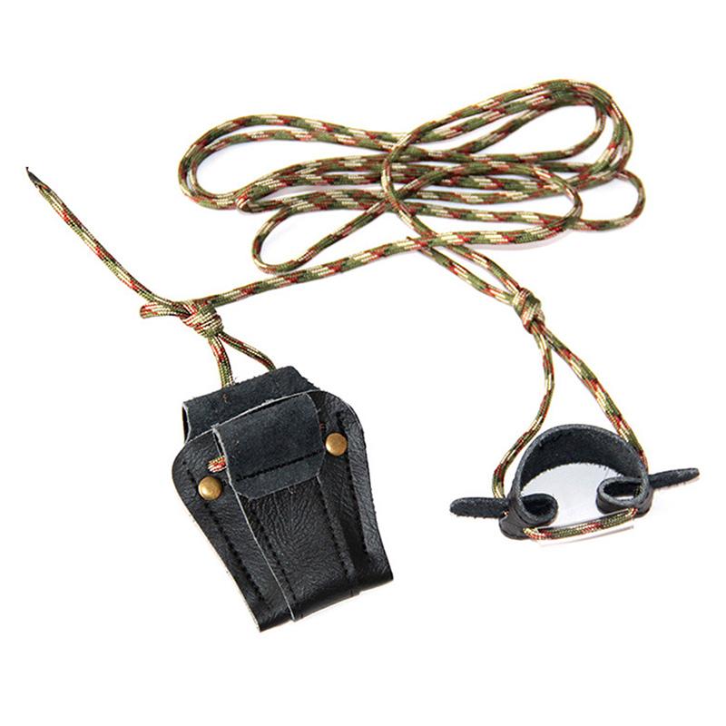 Pravá hovězí kůže Nástroj pro instalaci tětivy luku pro lukostřelbu Šňůra Provázek Lukostřelecký nástroj pro tětivu reflexního a dlouhého luku Šňůrka Lovec