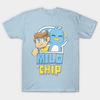Camiseta Estampada Negra para Hombre Milo y Chip Merch Impresión en Papel de Transferencia Sin Corte Camiseta de Algodón