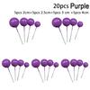 20pcs Golden-Ball Cake Topper Birthday Party-Cupcake Topper For Cake Decor