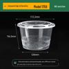 Disposable Transparent Plastic Round Food Containers with Lids