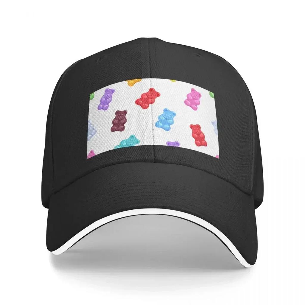 Rainbow Gummy Bears Candy Baseball Cap beach hat Ball Cap Sun Hats For WoUnisex Unisexs