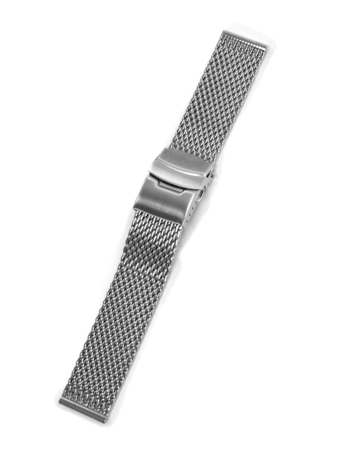 CASSIS Mesh Watch Strap MESH LOCK PB 20mm Silver with Replacement Tool U0025304012020M