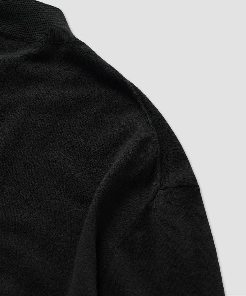Pilpeu Basic Mock Neck Knit 19(Black)