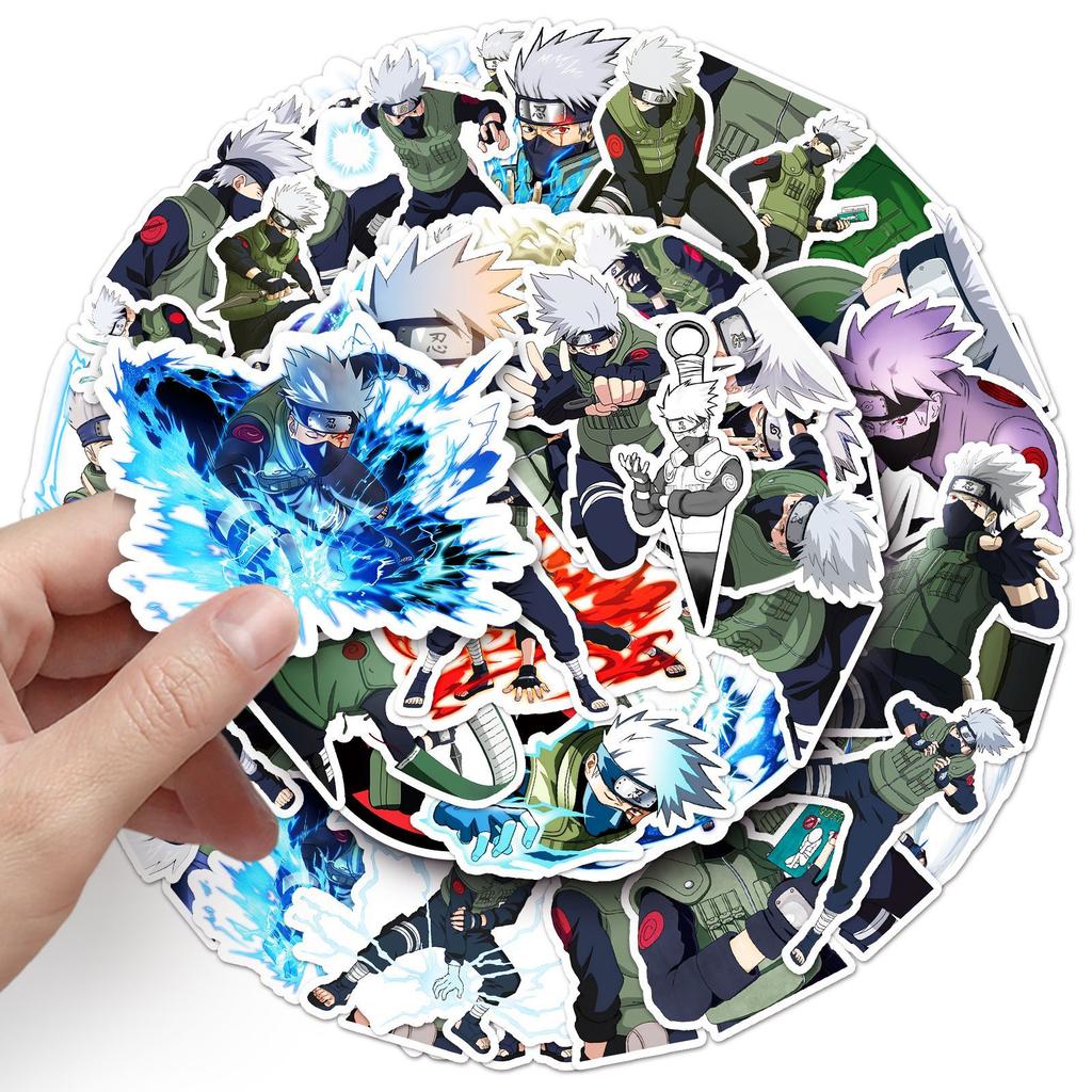 50 Haki Kakashi Graffiti Stickers Personalized Japanese Comic Naruto Decoration Mobile Suitcase Stickers