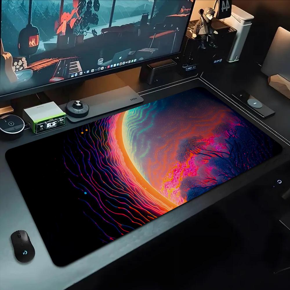 AI Art Painting Mouse Pad 500X1000 Mm Large Gaming Mousepad Gamer XL Rubber Otaku Keyboard Pad Laptop Desk Mat
