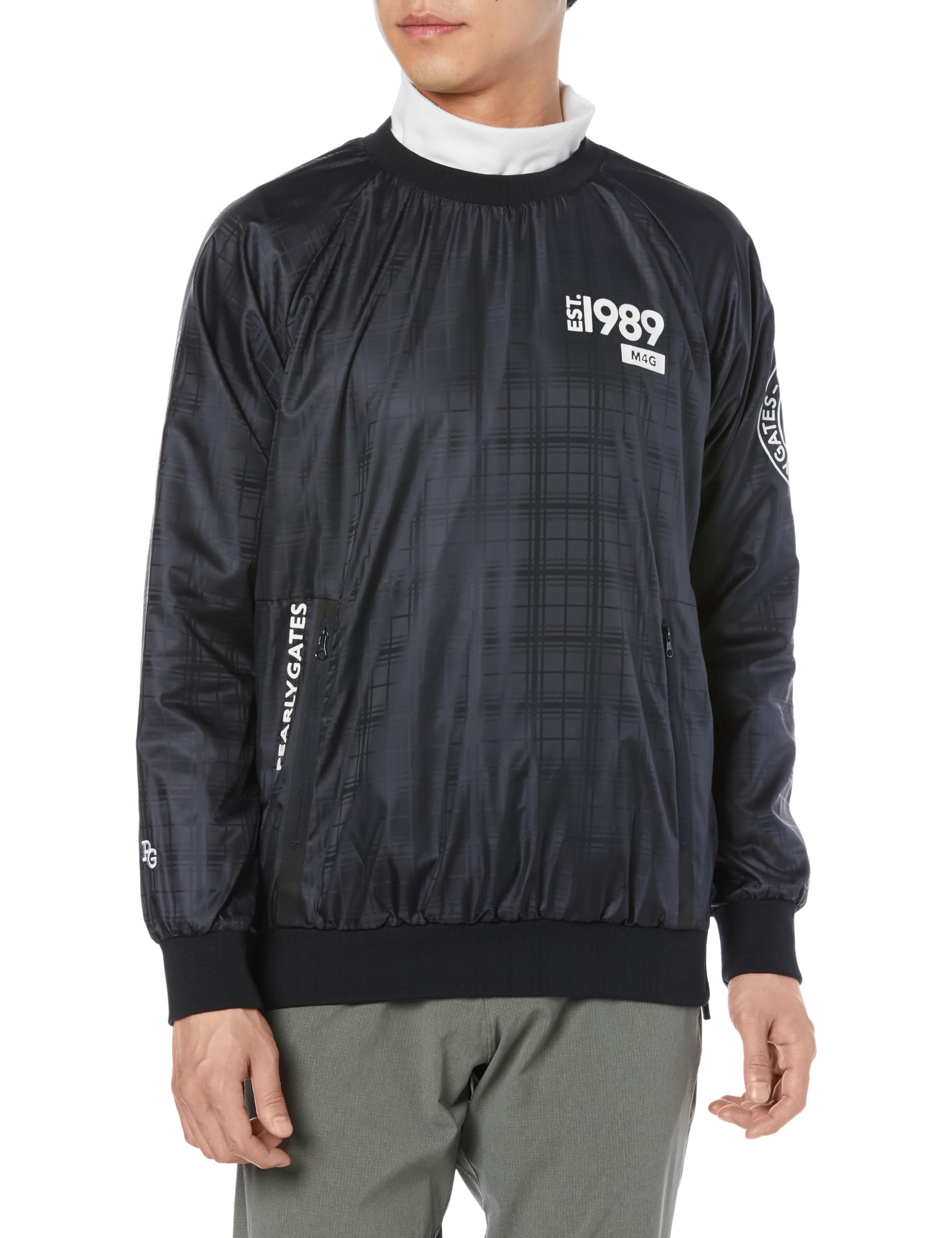 

Waterproof and Breathable Sneed Jack Heat Golf Outerwear Navy 3 [Pearly Gates] Men s (BIG Check, Retention, Stretch) / / 053-3221007 120_Dark [S]