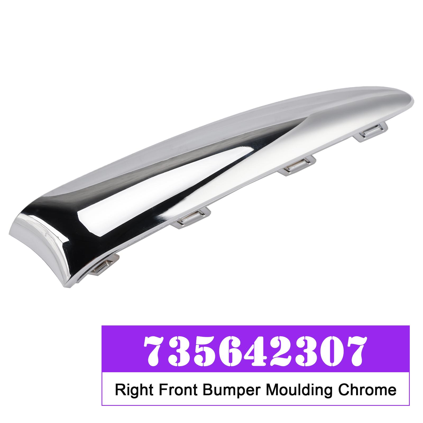 

Left or Right Front Bumper Moulding Chrome for Fiat 500 Lounge 2015.08-2020 Right