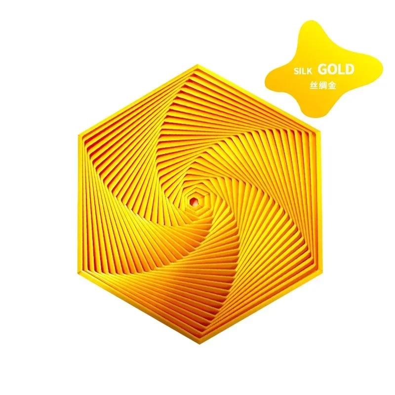 3D-gedrucktes fraktales Fidget-Hexagon 7 cm Tragbares Spielzeug Sensorisches Anti-Stress-Spielzeug Schreibtischornament Kinderspielzeug Visuelles Überraschungsspielzeug Spiel