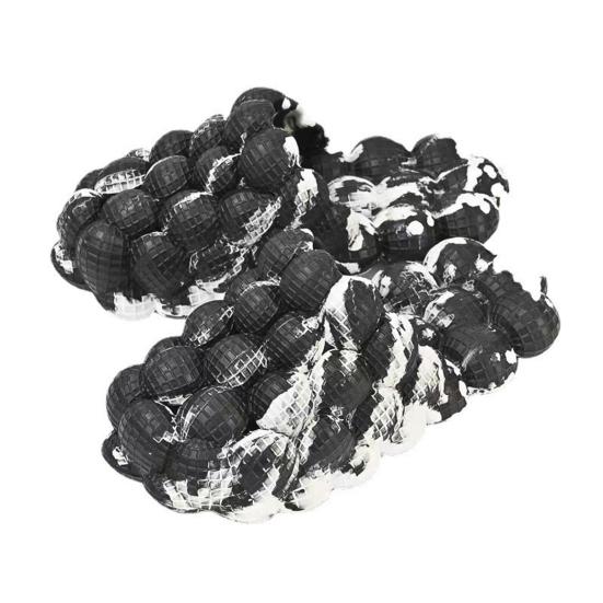 

1 пара удобных домашних тапочек, нескользящие стильные толстые парные тапочки 41-42 черный белый