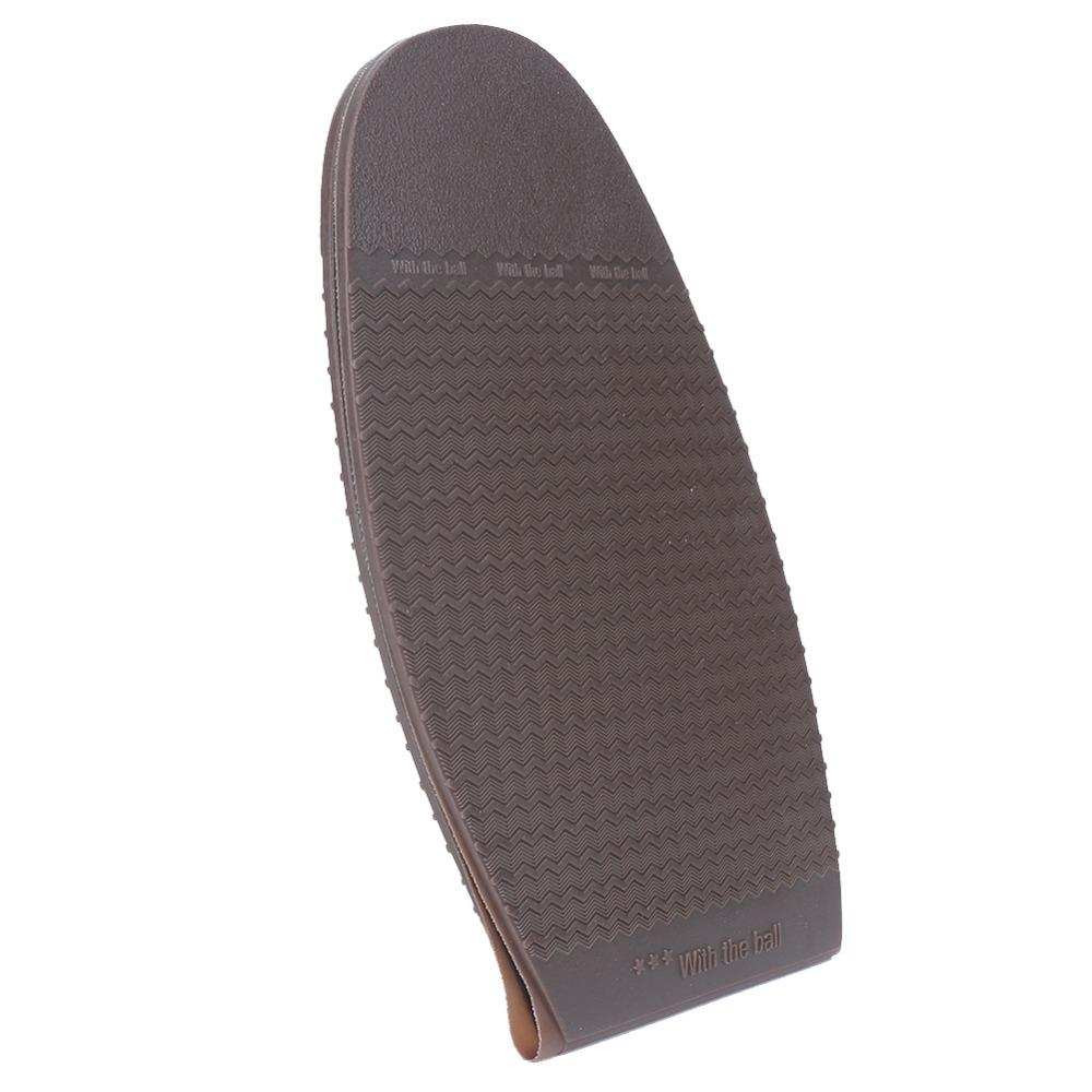 2pcs Rubber Material Shoe Repair Soles Black & Brown Rubber Forefoot Pads Shoes Repair