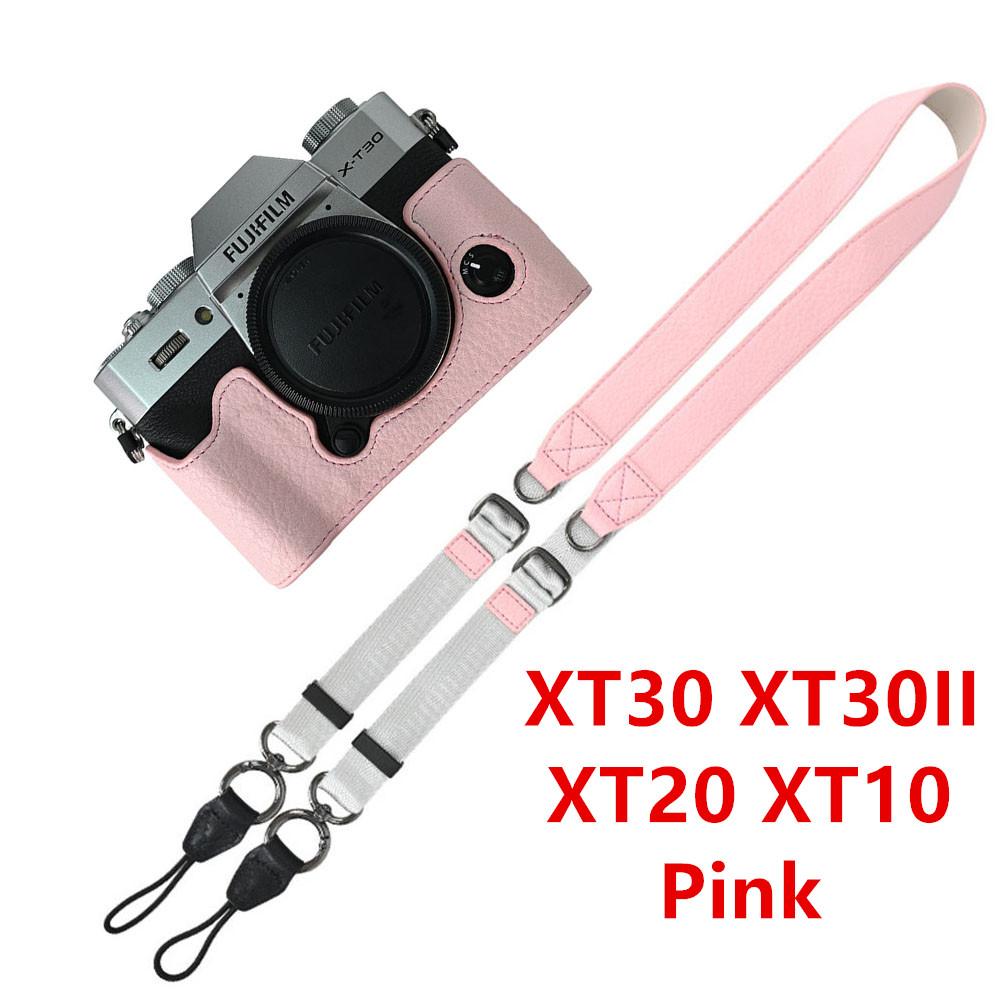 PU Camera Half Case for Fujifilm XT30 XT30II XT30III XT10 XT20 Leather Shoulder Strap Base Cover