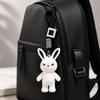 Lightweight Rabbit Keychain Soft Plush Doll Charm Evil Face Plush Keychain  Handbag