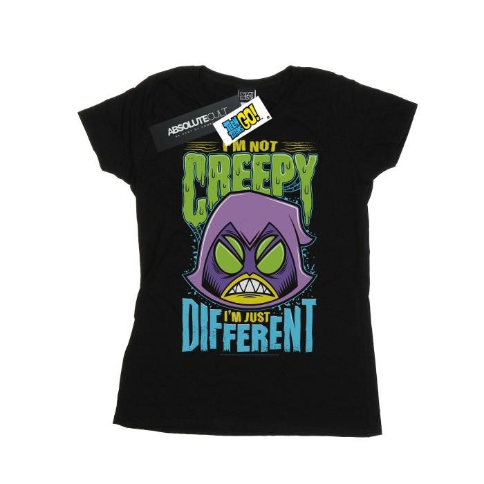 DC Comics Womens/Ladies Teen Titans Go Creepy Raven Cotton T-Shirt