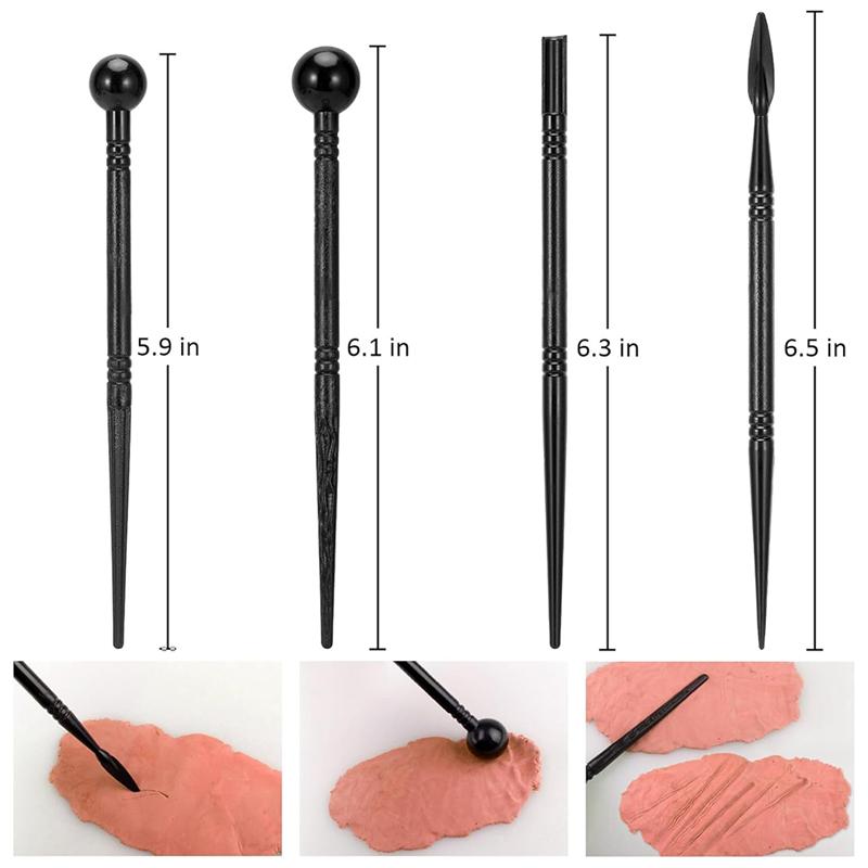 ABBP-Air Dry Clay Tools For Pottery 28Pcs Clay Tools Kit, Polymer Clay Sculpting Tool Kit