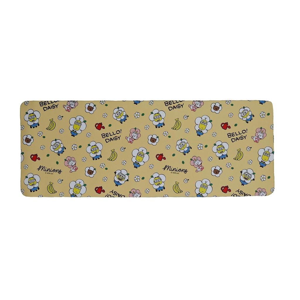 Marushin Kitchen Minion Yellow Daisy H45 x 4817026000 Mat, Design, Wipeable, Water-Repellent, Non-Slip, PVC, Approx. W120cm,