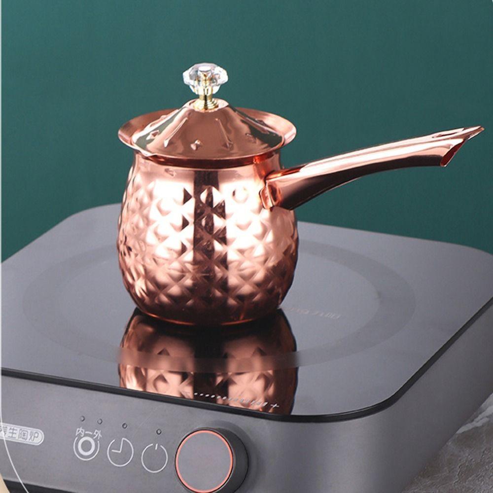 Handle Melting Jug Handcrafted Heating Pot Durable Turkish Coffee Pot  Butter