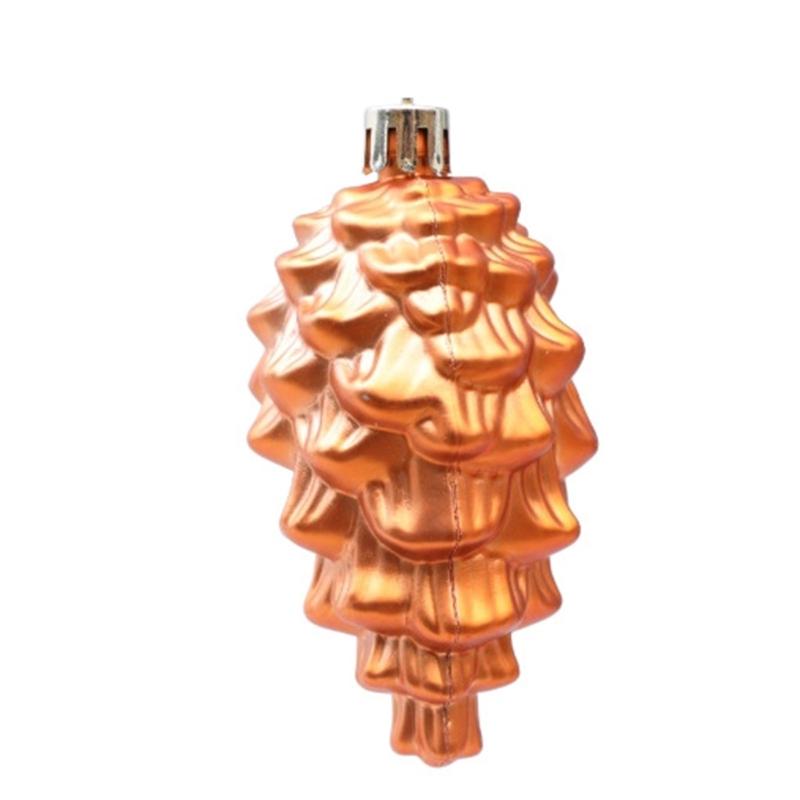 2Pieces Shimmering Pinecone Holiday Decorations Not Traditional Design Christmas Hanging Ornaments
