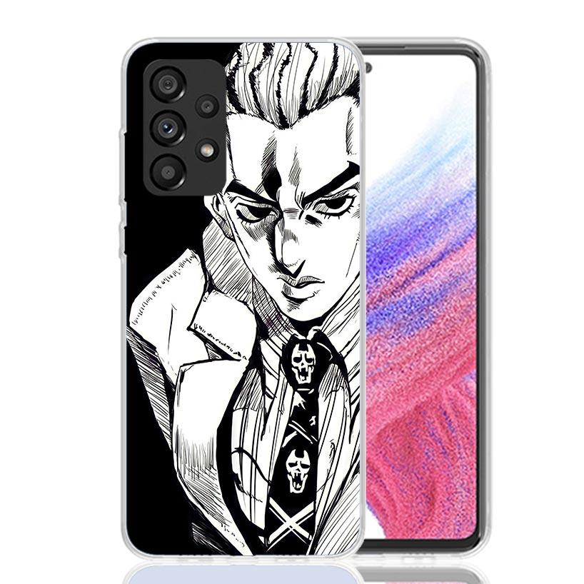 JoJo Kira Yoshikage Killer Queen Phone Case for Samsung Galaxy A52 A51 A50S A12 A22 A32 A72 A10S A30S A31 A71 Note 20 Ultra 10 P