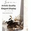 Large Capacity Necklace Earring Storage Box Multi-Layer Rings Display Box  For Women