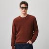 Komom Boka Men's Thickened 100% Cashmere Round Neck Sweater