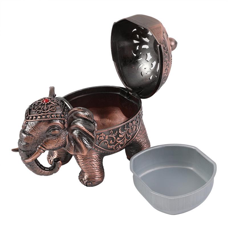 Retro enkel elefant rökelsebrännare kreativ hem matbord vardagsrum entré rökelsebrännare dekorativ prydnad