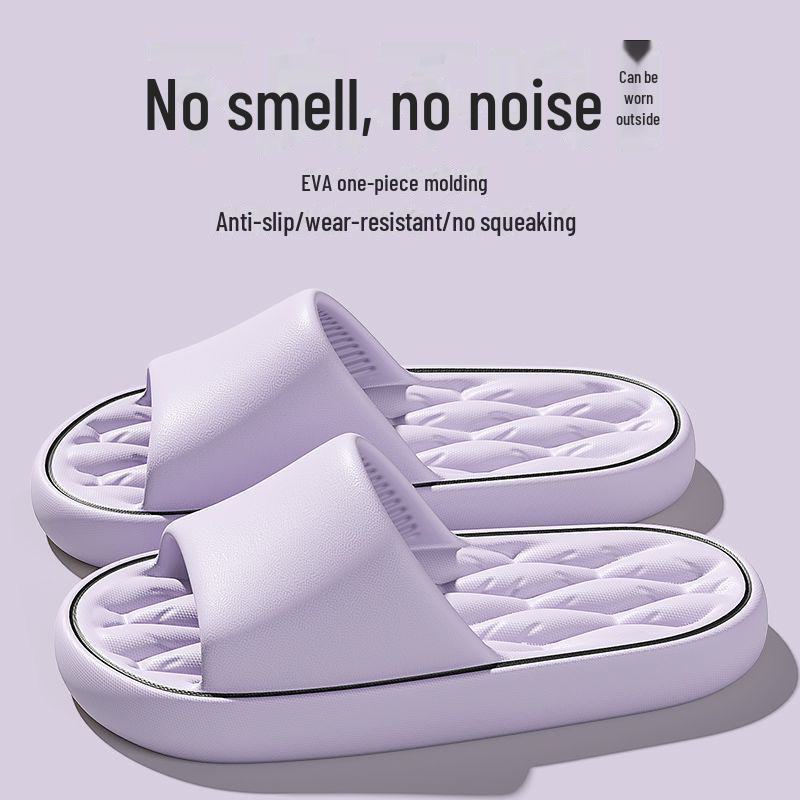 New Men's Comfortable Indoor/outdoor Non-slip Sandals for the Bathroom; Wear-resistant and Silent.