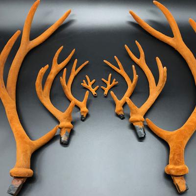 Simulation Bois de Cerf Coiffe Bandeau Flocage Bois de Cerf Sika Artificiels DIY Fournitures de Fête de Noël Accessoires d'Halloween
