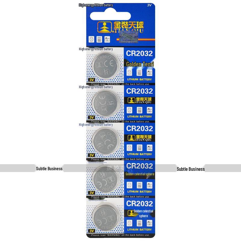Tianqiu CR2032 3V Lithium Battery for Car Keys, Remote Controls, Toys, Watches