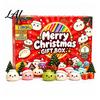 Holiday Countdown Squeeze Toys, Advent with Calendar Christmas Cute Silicone Dumpling Figures, Surprise Gift