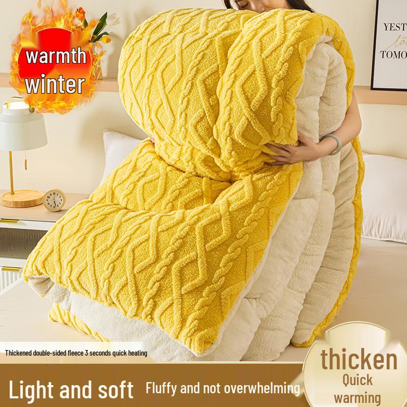 Taffeta Velvet Lambswool Arctic Quilt - Thickened, Warm Winter Bedding