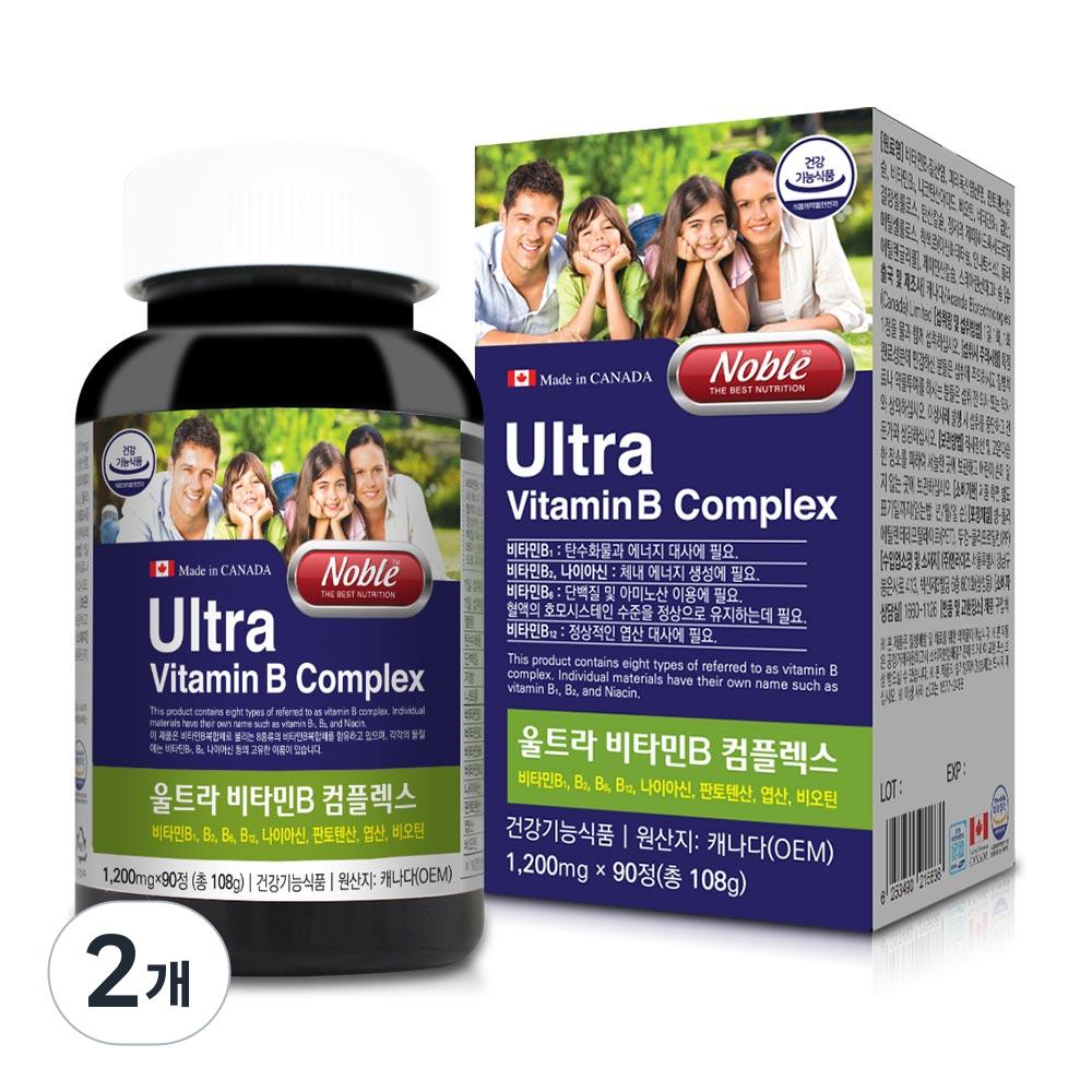 Noble Ultra Vitamin B Complex 90 Tablets (2 Pcs)