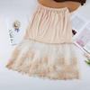 70cm Safety Skirt Petticoat Flower Lining Petticoat Women Soft Lace Underskirt Slips  Spring
