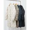 Women Winter Coats Autumn Long Down Jackets Collarless Windproof Puffer Parkas