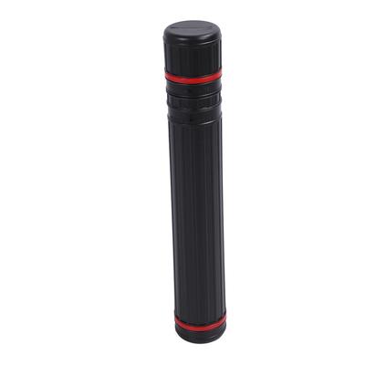 Tube à Dessin Rond Extensible Rangement Conteneur de Transport pour Affiche Art Dessin Œuvres d'Art Rouleau PVC Noir