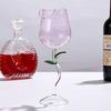 Sklenice na růžové víno Romantický koktejl Sklenice na červené víno 150/400 ml Růže ve tvaru květu