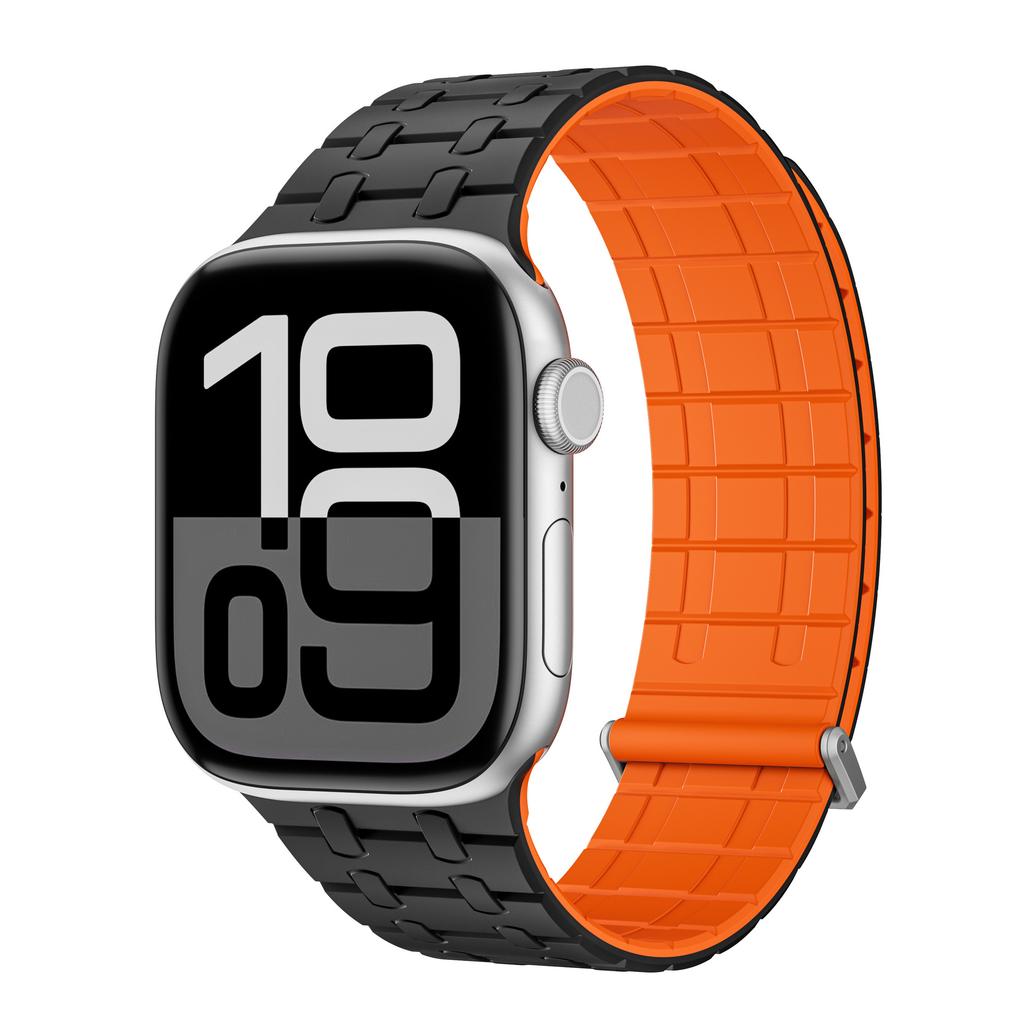 Soft Silicone Magnetic Band for Apple Watch Ultra 2 49mm 46mm 45mm 44mm Loop Strap For Iwatch Series 10 9 8 7 SE 6 5 4 Bracelet