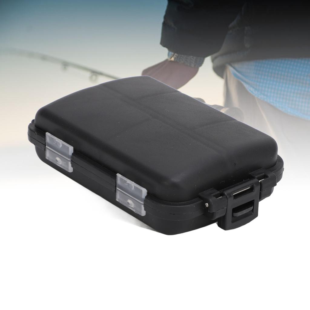 2 Stück Angler-Köderbox Wasserdicht Große Kapazität Kunststoff Tragbar Angelköder Haken Aufbewahrungsbox Behälter für Outdoor-Camping Angeln