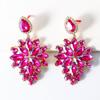 2022 New Products 16 Colors New Rhinestones Jewelry Statement Earrings Big Glass Drop Earrings for Women Fashion Accessories