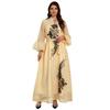 AB268 Sequined Embroidery Kaftan: Elegant Long Dress for Women