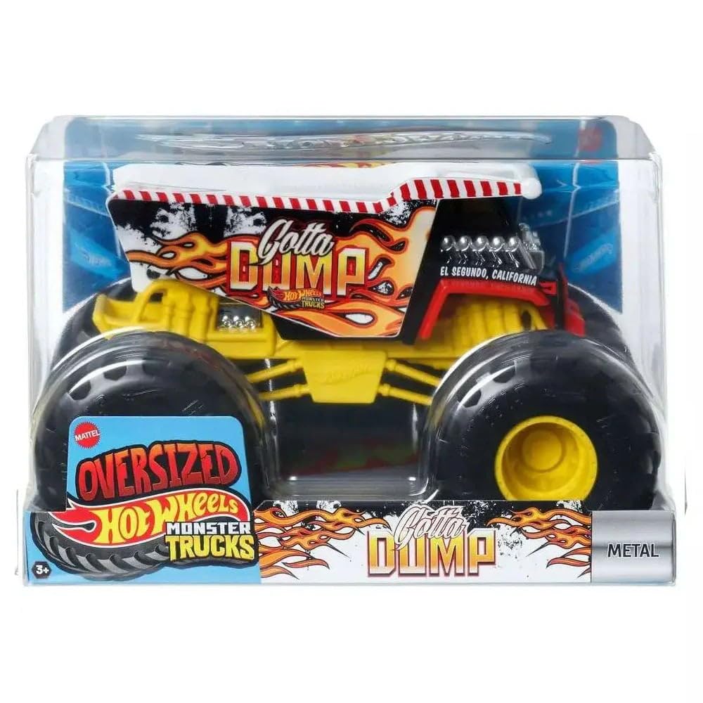Hot Wheels Monster Truck Gotta scale Dump, 124 diecast.