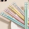 Shibhua Panda 5-Pair Multi-Color Alloy Chopsticks