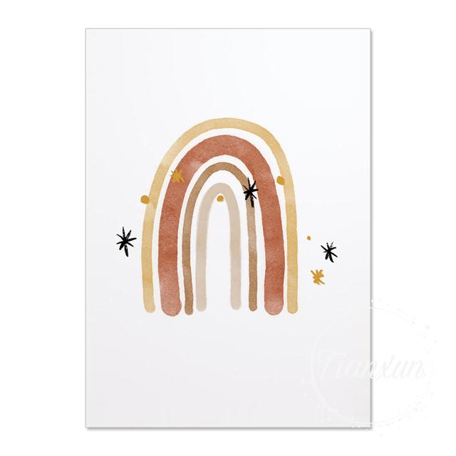 Wandkunst fürs Kinderzimmer, Sonne, Sterne, Mond, Erde, Poster und Drucke, Kinderzimmerdekoration, Cartoon-Universum, Bild für Kinderzimmer, Poster, kein Rahmen