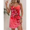 Women'S Bohemian Mini Dress A-Line Skirt Elegant and Stylish Casual Daily Floral Pattern Sleeveless Light Purple Tank Dress Tops