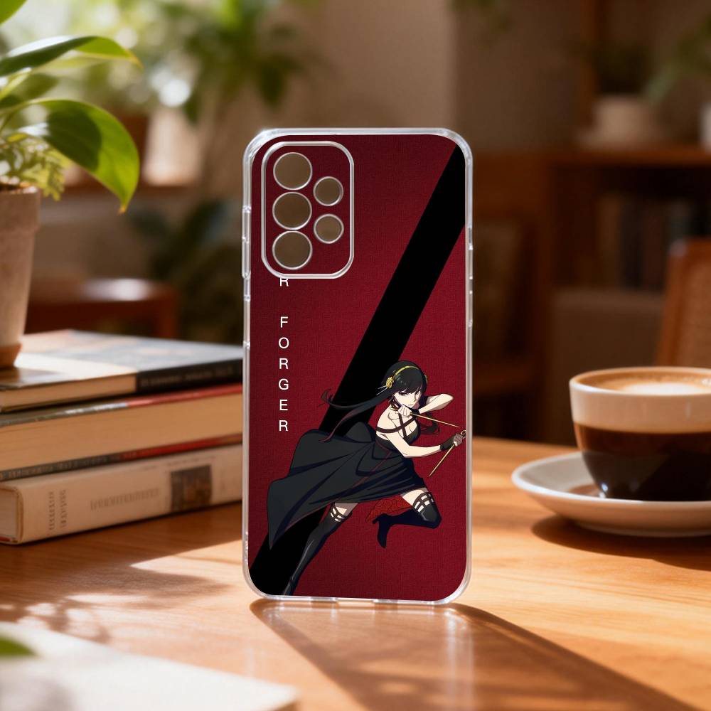 

Handsome cute SpyxF-Family-es Phone Case Transparent Silicone Soft For Samsung S25,S24,S21,S22,S23,S30,Ultra,S20,Plus,Fe Samsung S21