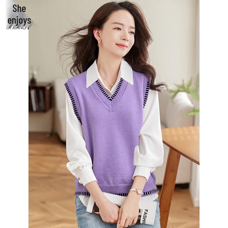 

Women s V-Neck Sleeveless Knitted Vest L