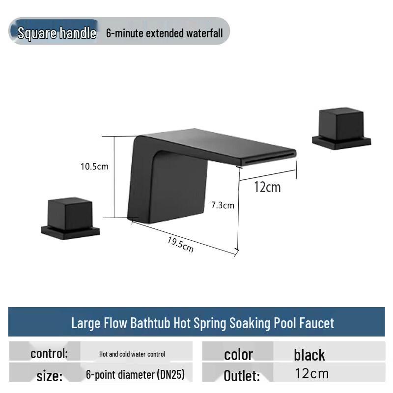 TLXT Large Flow Concealed Bathtub Valve