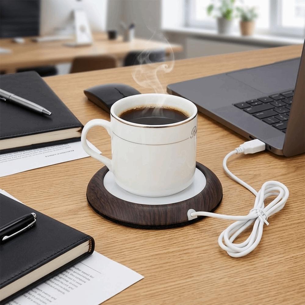 USB Powered Heating Coaster 55 Degree Coffee Heater Compact Design Gift Set  Tea Warming